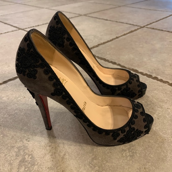 Christian Louboutin Very Brode 120 Suede - 37 - Picture 2 of 15